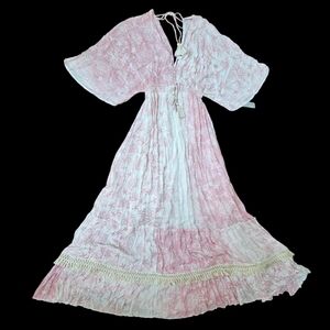 NWT - Zury - Starfish And Coral Maxi Dress - Free Size